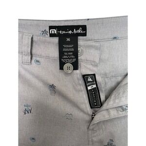 TRAVIS MARTIN Men's 36 Performance golf beer party shorts gray